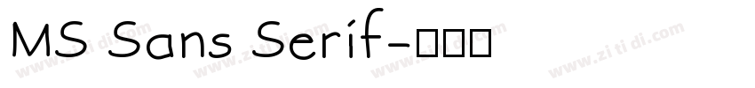 MS Sans Serif字体转换